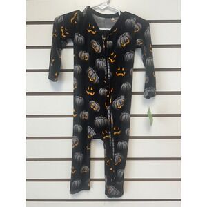 Little‎ Bum Bums 12-18 Halloween Pumpkin Jack O Lantern Pajamas romper